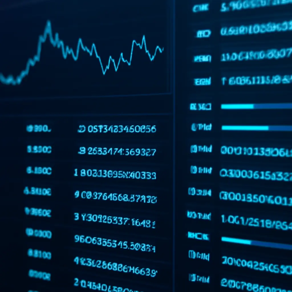Аналитика блокчейна Экран с аналитикой блокчейн для отслеживания переводов