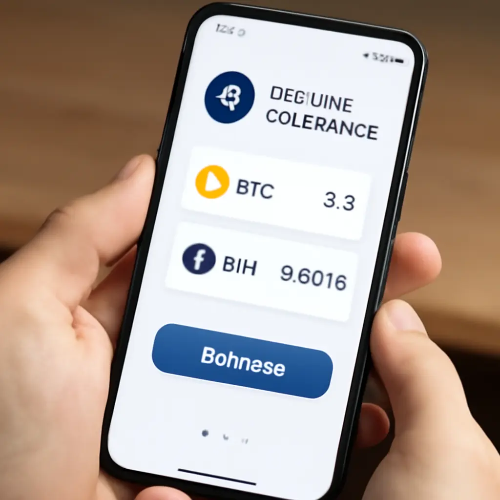 Иллюстрация безопасного обмена криптовалюты на устройстве